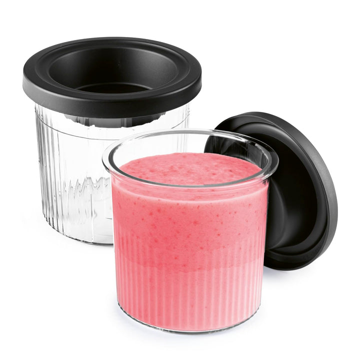 GOURMETmaxx SmoothUp Eismaschine Becher Set 2 teilig | Eismaschine Becher Zusatz Becher für GOURMETm
