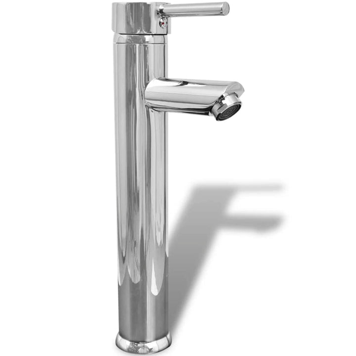 vidaXL Einhebelmischer Waschtischarmatur Badarmatur Wasserhahn Mischbatterie Messing, Messing