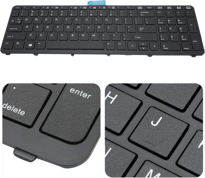 ASHATA Ersatztastatur für HP ZBOOK 15 G1 G2 17 G1 G2 US für HP 15-p000 15-p008au 15-p030nr, Tastatur