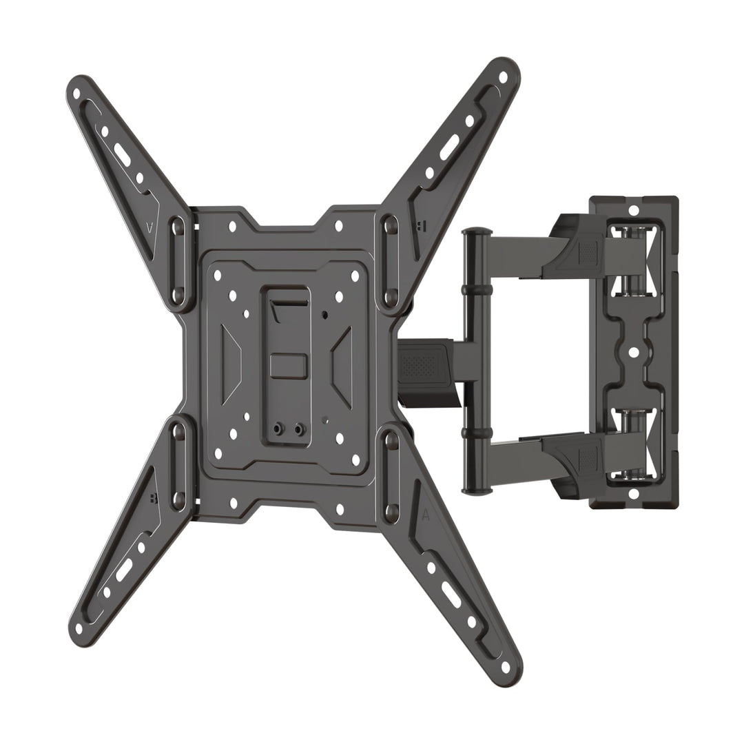 TV-Wandhalterung Schwenkbar Neigbar, Fernseher Wandhalterung Ausziehbar für 26-55 Zoll Flach&amp;Curved
