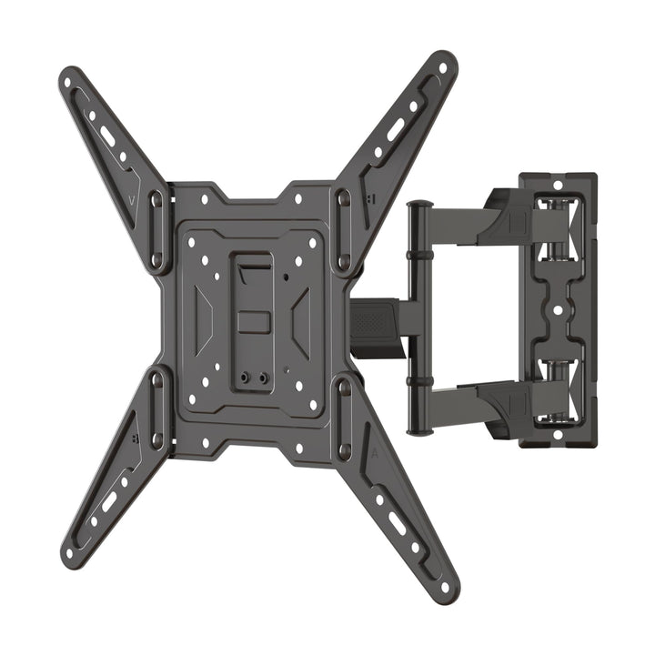 TV-Wandhalterung Schwenkbar Neigbar, Fernseher Wandhalterung Ausziehbar für 26-55 Zoll Flach&amp;Curved