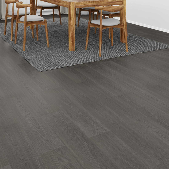 Laminatboden Warmer Grau Holzwerkstoff, 15er Set, 101 x 20 x 0,8 cm je Platte, Klicksystem ohne Kleb