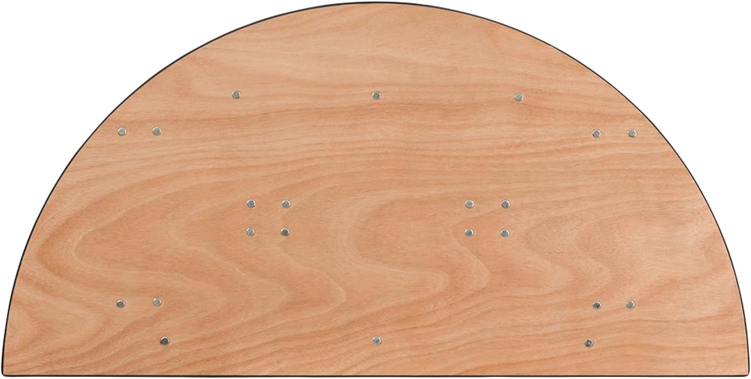 Flash Furniture Furman 1,2 m Halbrunder Allanlass-Holz-Klapptisch Event-Tisch, faltbar, tragbar, hal