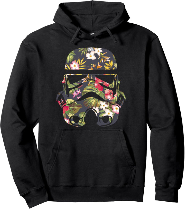 Star Wars Trooper Tropical Fill Helmet Portrait Pullover Hoodie