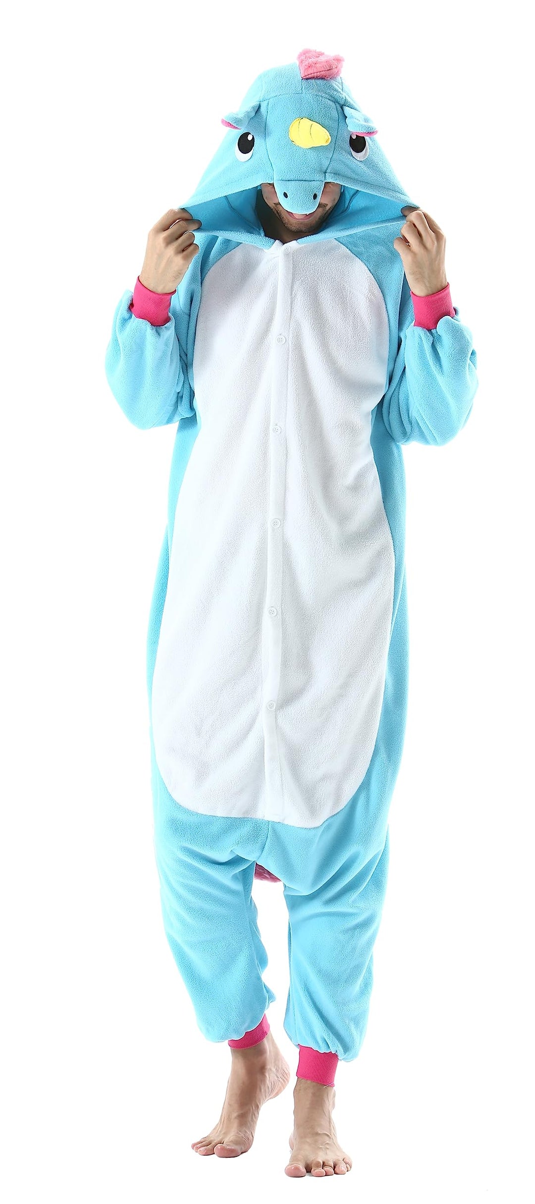 SimZoo Unisex Pyjamas Onesies Tiere Kostüm Cosplay Erwachsene Karneval Nachtwäsche Halloween Schlafa