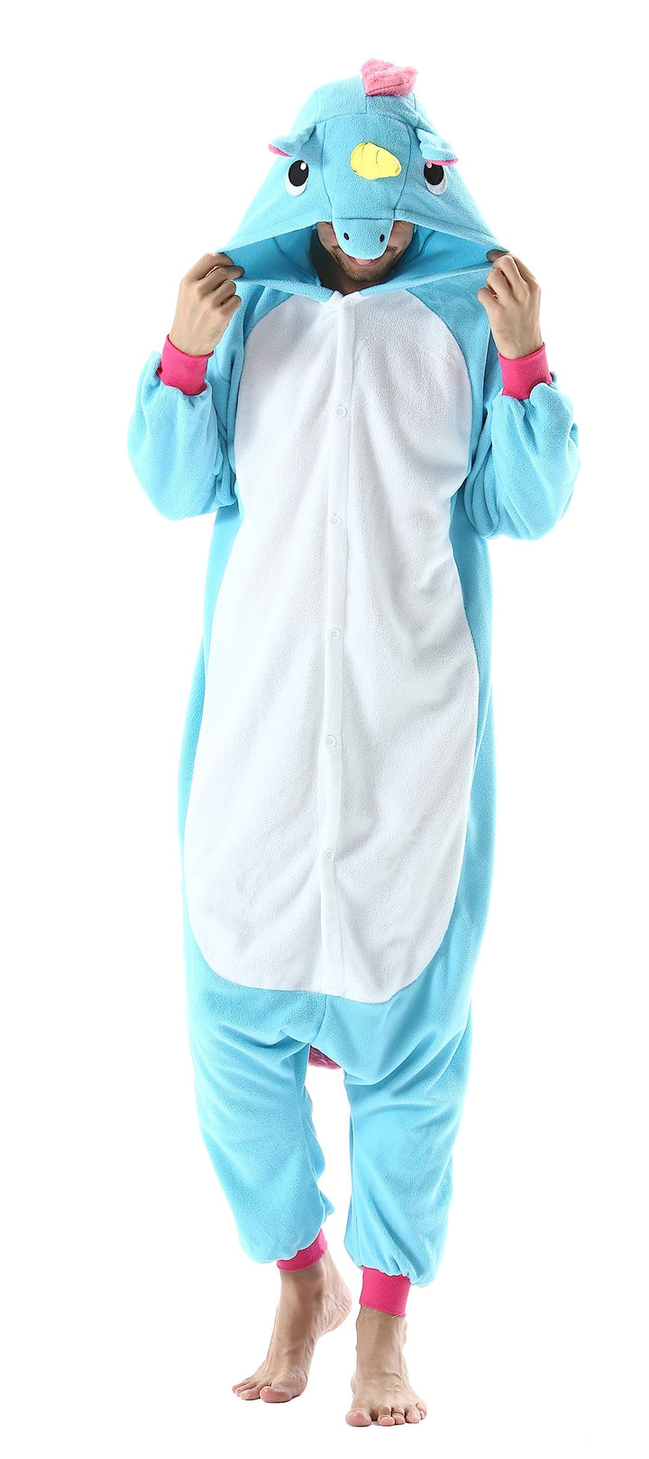 SimZoo Unisex Pyjamas Onesies Tiere Kostüm Cosplay Erwachsene Karneval Nachtwäsche Halloween Schlafa
