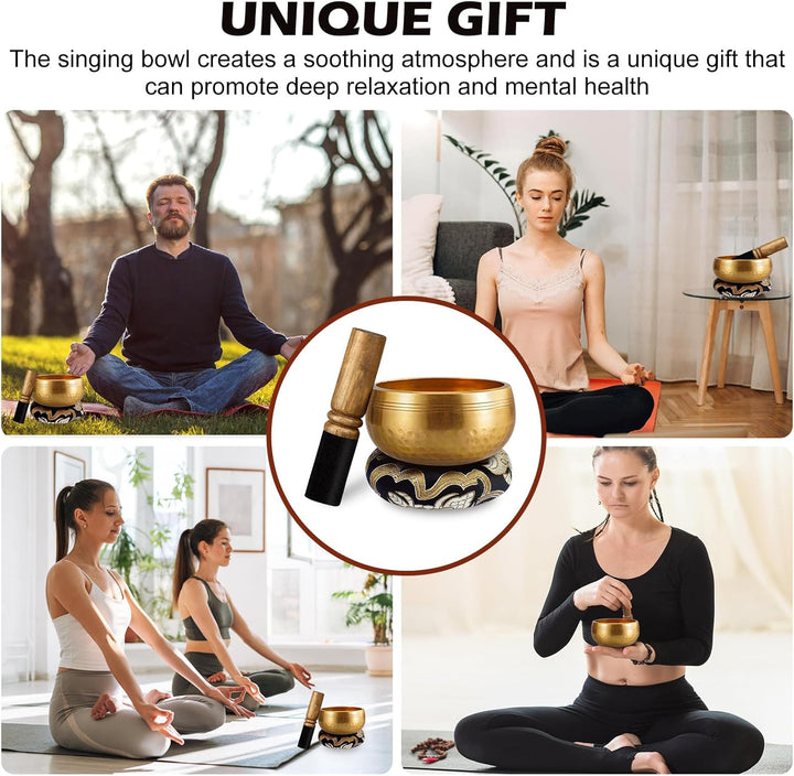 Tibetische Klangschale - Meditationsklangschale,Tibetisches Klangschalen Set,Klangschale Set Tibetan