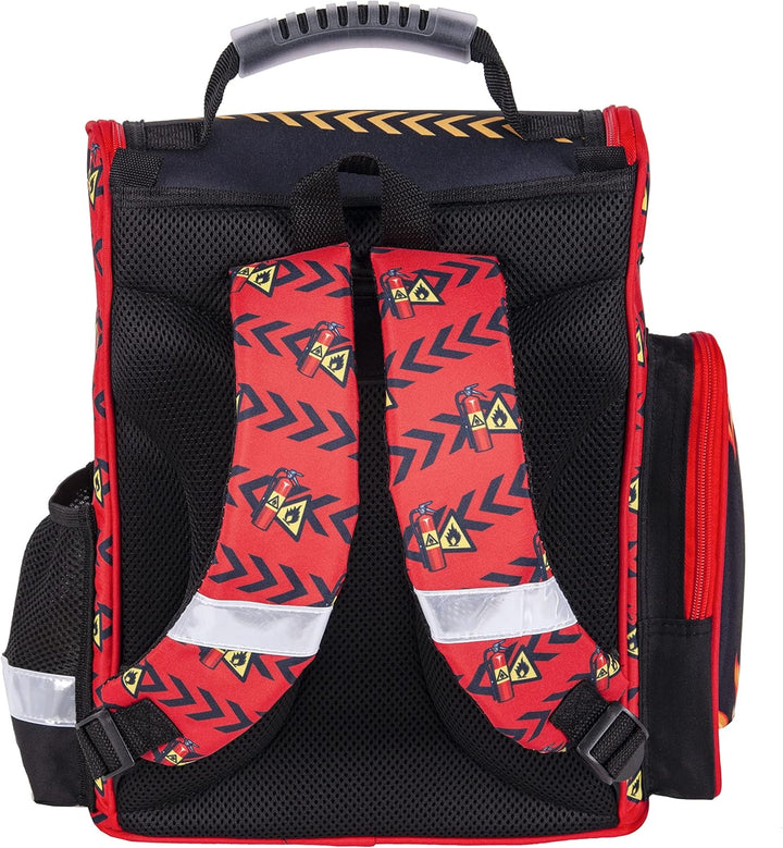 Goldkids Feuerwehr Firefighters Schulranzen Grundschule ergonomischer Ranzen Federmappe Federtasche