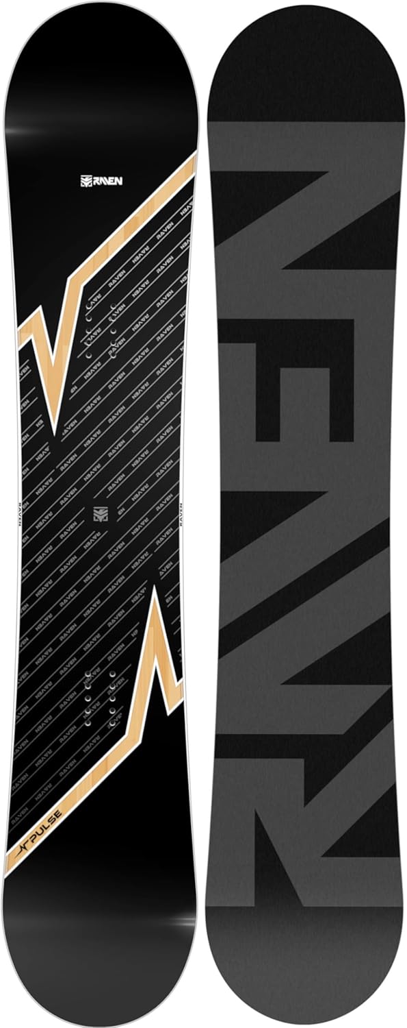 RAVEN Snowboard Set: Snowboard Pulse + Bindung Fastec FT360 159cm Wide + FT360 Black XL, 159cm Wide