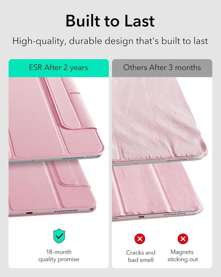 ESR für iPad Pro 13 Zoll Hülle M5/M4 (2025/2024), magnetische Befestigung, dünne Trifold Ständerhüll