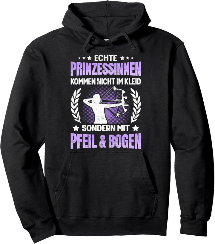 Damen Bogenschiessen Bogenschütze Geschenk Pfeil und Bogen Pullover Hoodie