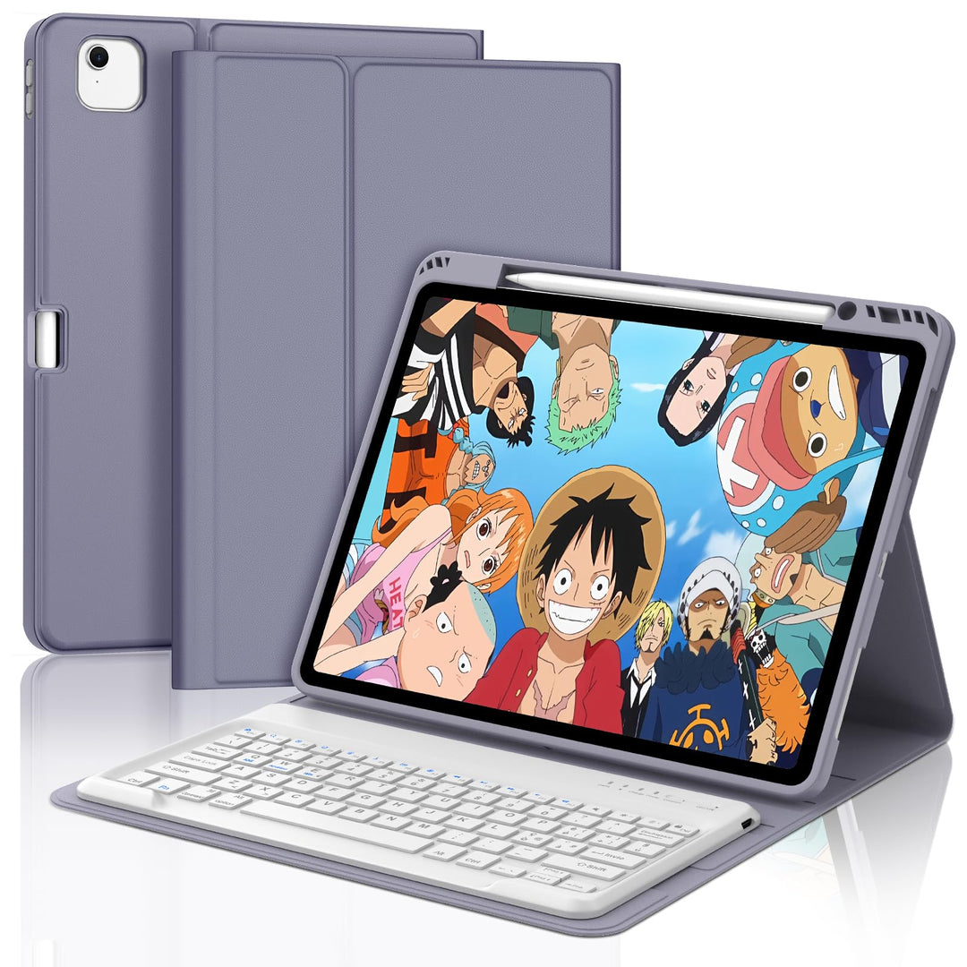 Tastatur Hülle für iPad Air 13 Zoll 2025 M3/2024 M2, QWERTZ Deutsches Magnetisch Abnehmbare Keyboard
