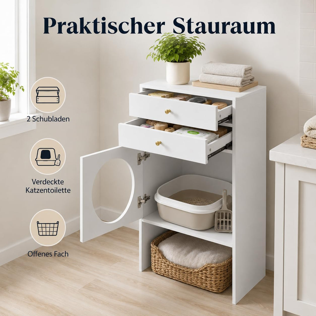 Katzenschrank Weiss 2, Weiss 2