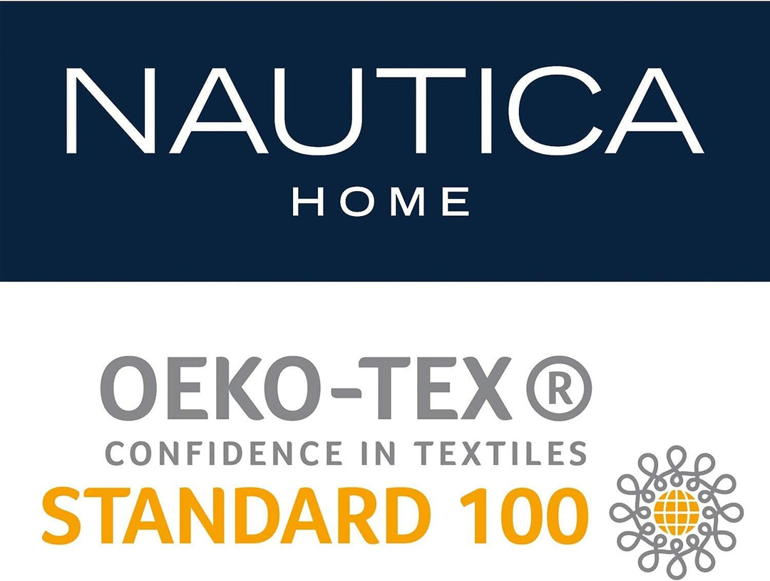 Nautica Home Finn BETTWÄSCHE Set 100% Baumwolle 200X200 + 2X 80X80 Kissenbezug