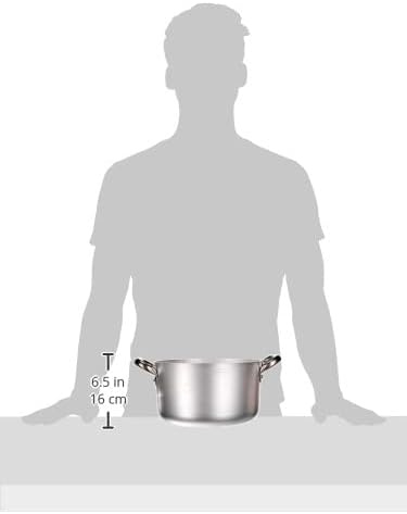 Agnelli Auflaufform aus Aluminium mit 2 Edelstahlgriffen 24 cm, 24 cm