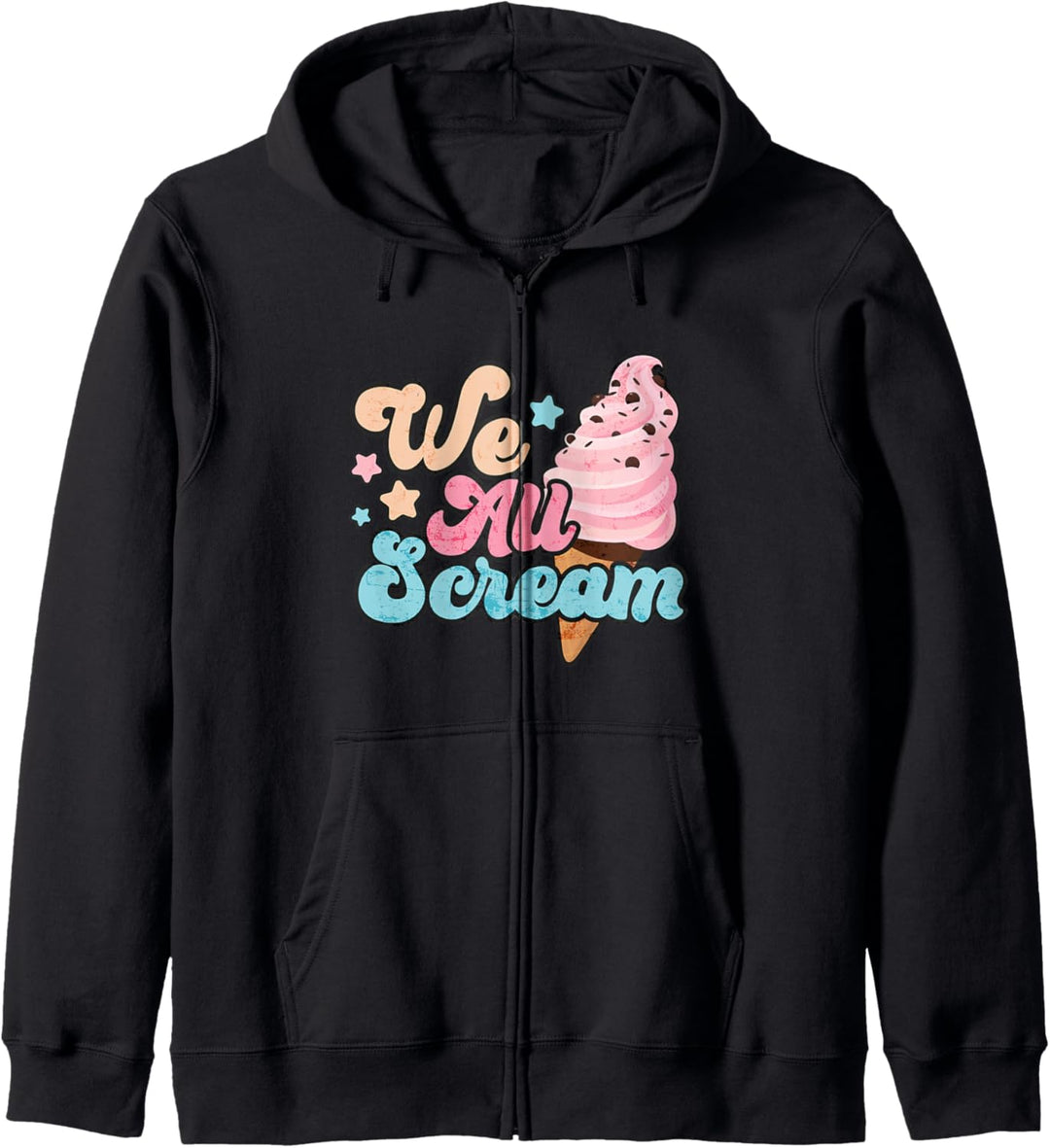 Funny You Scream Ice Cream casual chic women graphic Kapuzenjacke