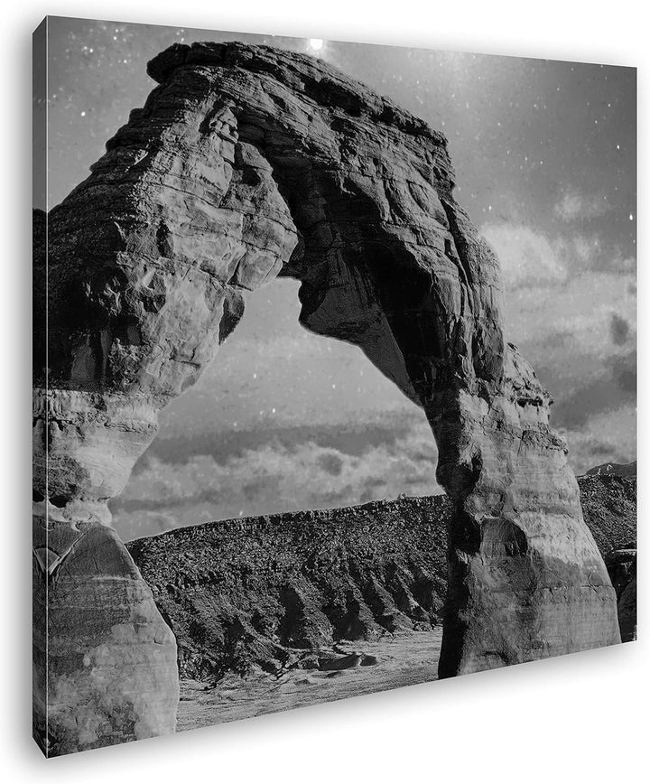 deyoli Grand Canyon Format: 70x70 Effekt: Schwarz&Weiss als Leinwandbild, Motiv fertig gerahmt auf E
