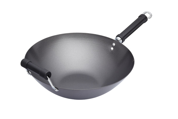Kitchen Craft Pure Oriental Wok aus Carbonstahl mit Antihaftbeschichtung, 35,5 cm 28 x 18 x 18 cm, 2