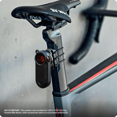TUSITA Airtag Scooter Halterung, Verstecktes Fahrrad GPS Tracker Gehäuse für Airtag Fahrrad Sattelst