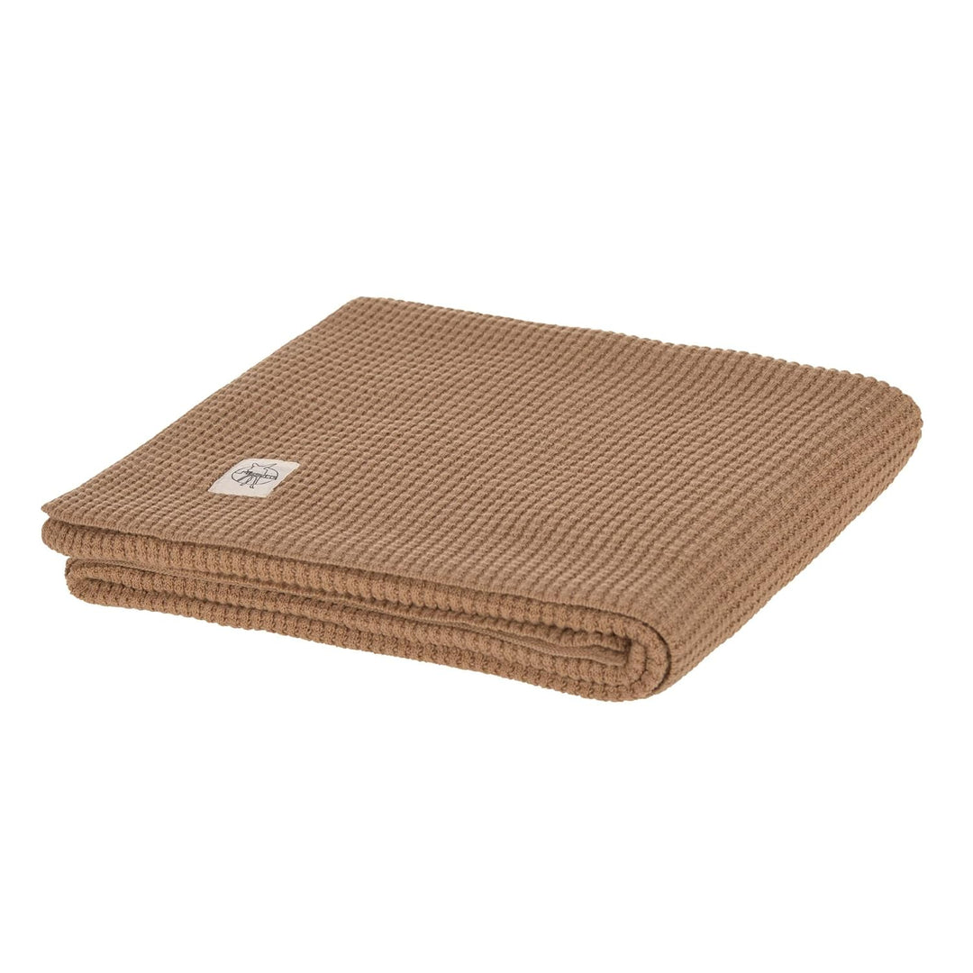 LÄSSIG Babystrickdecke Kuscheldecke Babydecke gestrickt 100% Bio Baumwolle GOTS/Knitted Blanket Nubs