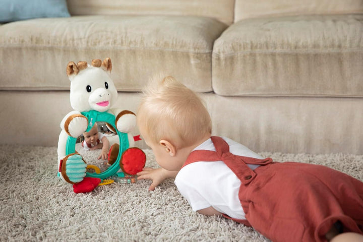 Sophie la Girafe Kuscheltier mit Activity-Spiegel Multi-Halterung ab Geburt