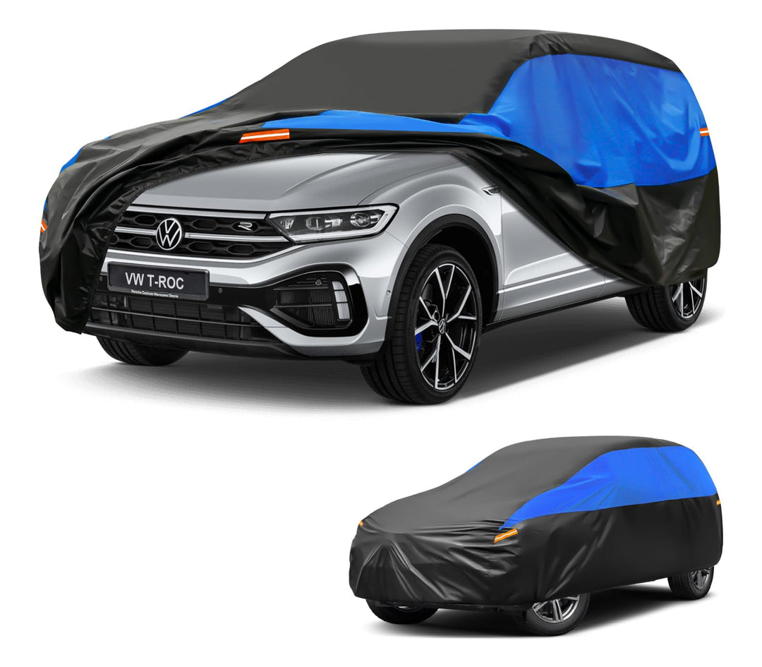 Autoabdeckung Wasserdicht Atmungsaktiv, SUV Abdeckplane für Volkswagen VW T-ROC Tiguan Limited, Auto