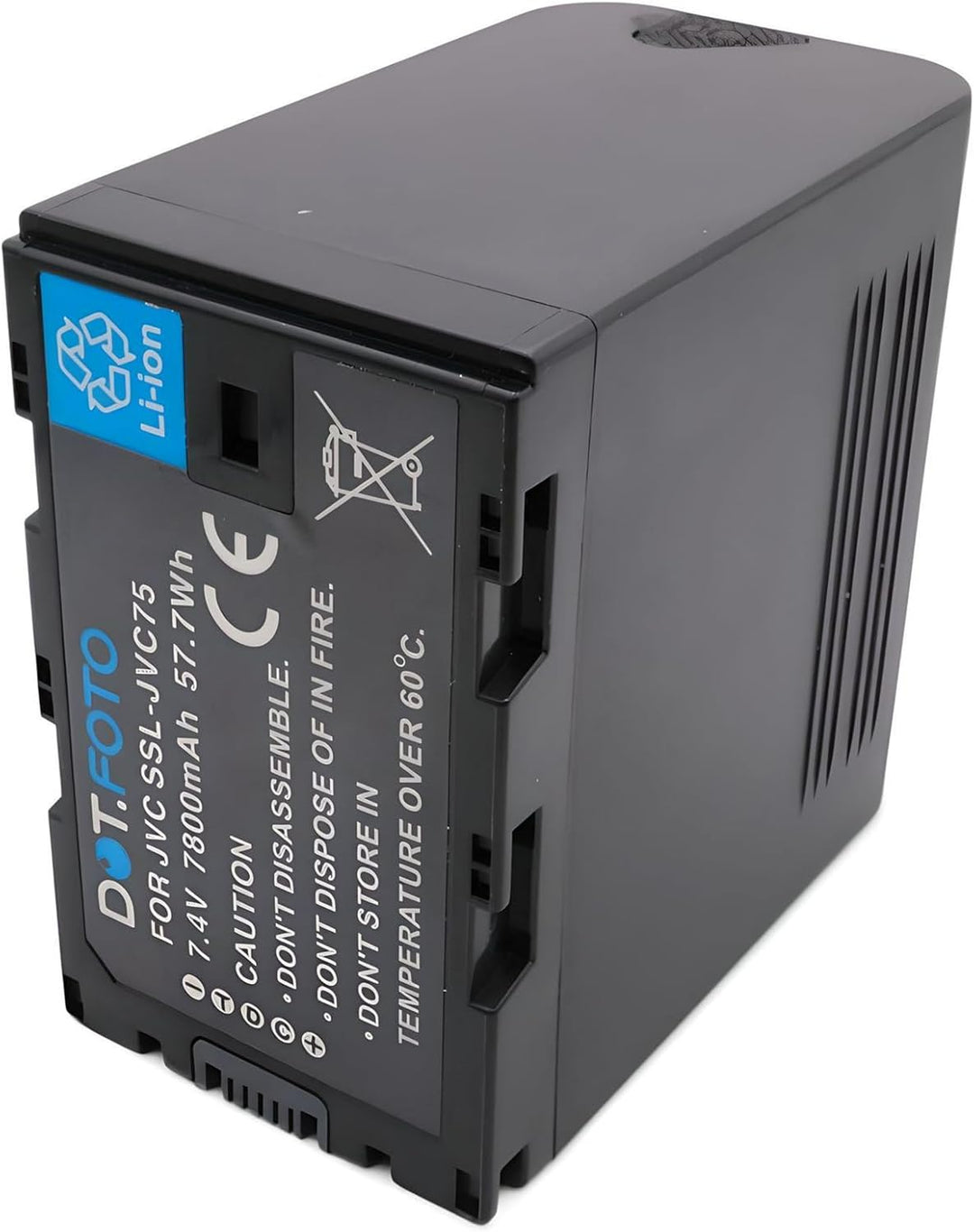Dot.Foto SSL-JVC75 Premium 7.4v / 7800mAh Akku für JVC GY-HMQ10, GY-HM200, GY-HM600, GY-HM650, GY-LS