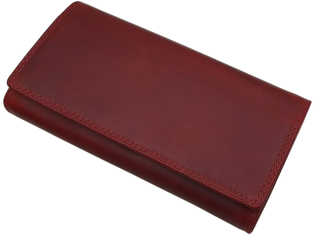 Grosse Rindleder Damen Geldbörse/Geldbeutel/Portemonnaie/Geldtasche mit Schmetterling-Motiv oder ohn
