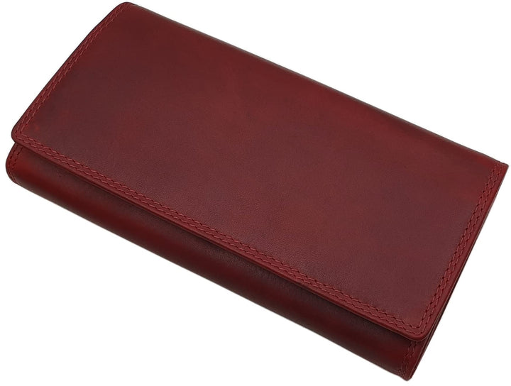 Grosse Rindleder Damen Geldbörse/Geldbeutel/Portemonnaie/Geldtasche mit Schmetterling-Motiv oder ohn