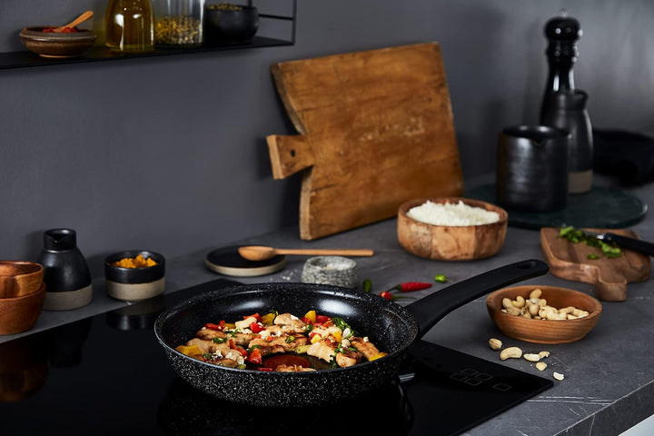 Tefal C41804 Intensity Bratpfanne 24 cm | Keramikversiegelung | Thermo-Signal Temperaturindikator |