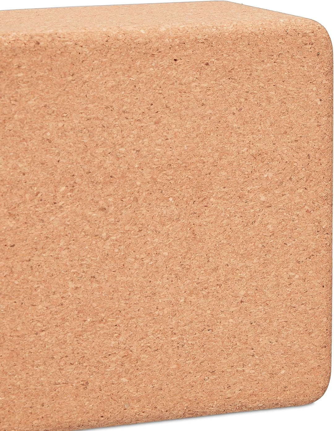 Relaxdays Yogablock, 2er Set, Yogaklötze aus Kork, für Yogaübungen, HBT: 12 x 22,5 x 7 cm, rutschfes