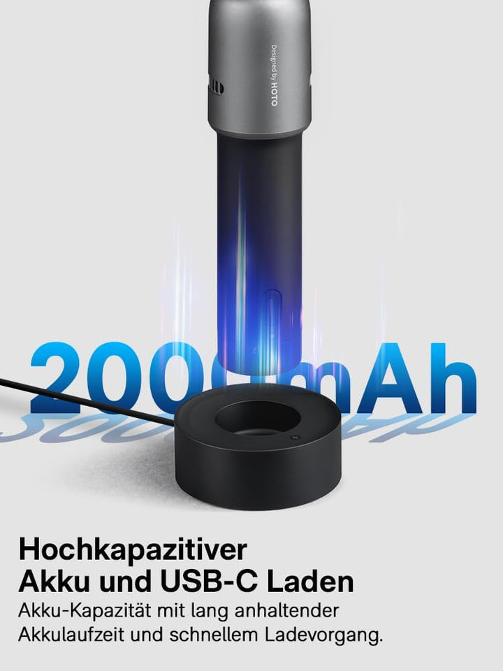 HOTO Akku Multifunktionswerkzeug 3.6V, 35 Drehwerkzeug Zubehörset, 2000mAh Rotationswerkzeug 5 Gang,