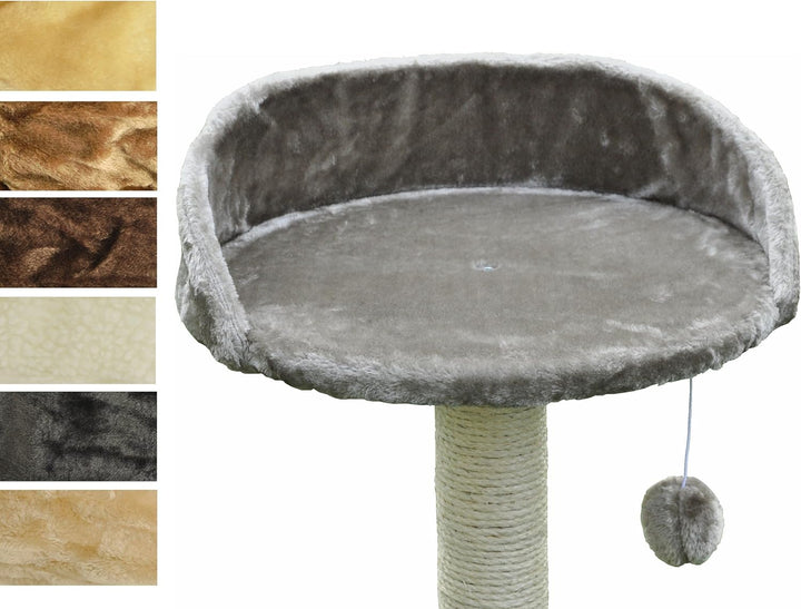 nanook Kratzbaum Liegeplatz Top für kräftige Katzen - Grösse XXL - 46 cm Ø - hellrau hellgrau, hellg