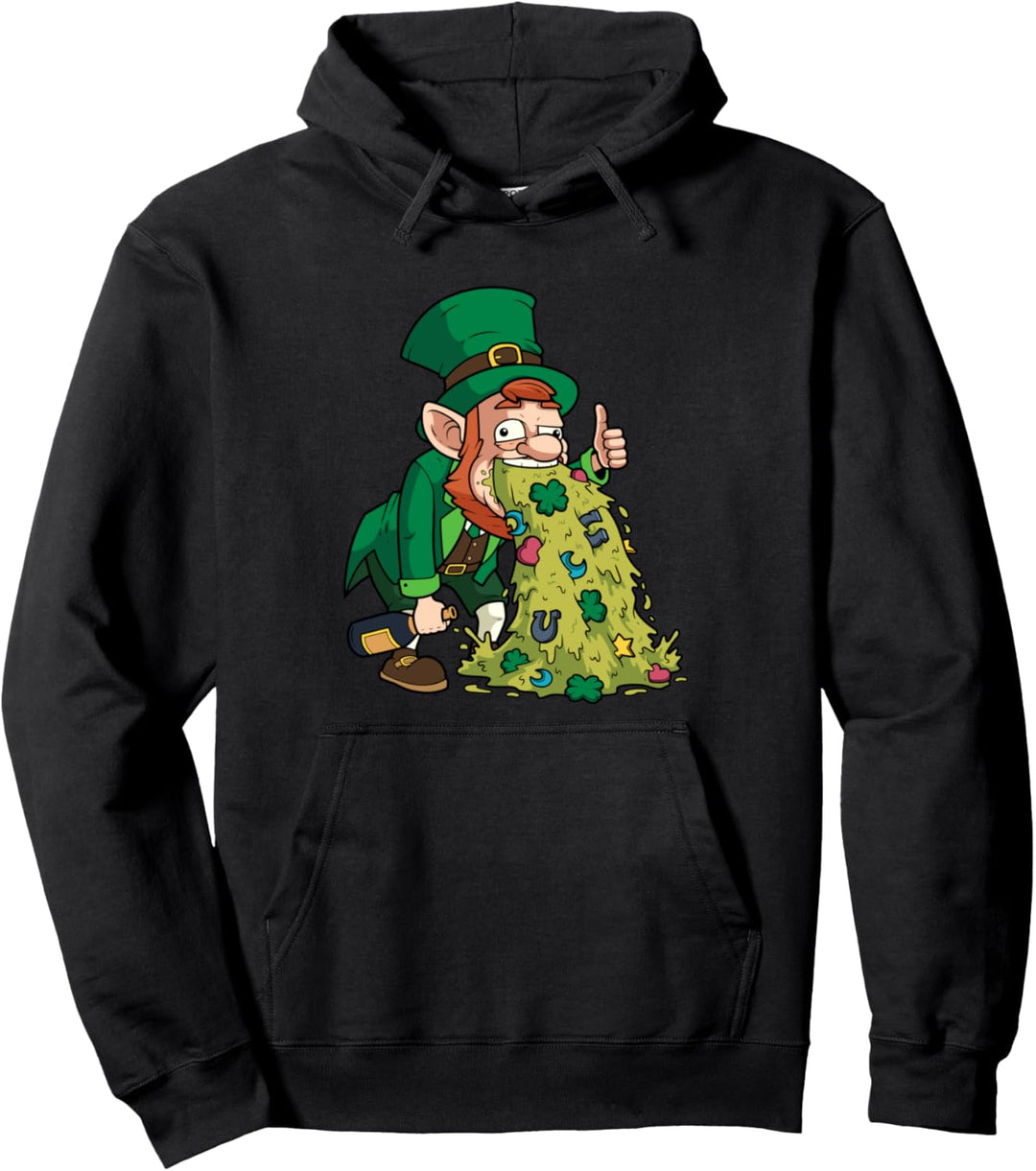 Lustiger St. Paddy's Day Irischer Kobold, der Kekse wirft Pullover Hoodie