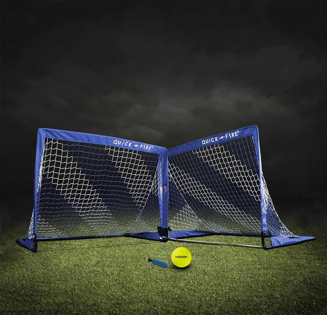 Fussballtor POP UP - 2 Grössen zur Auswahl - 2er Set - faltbares Garten Fussballtor für Kinder in BL