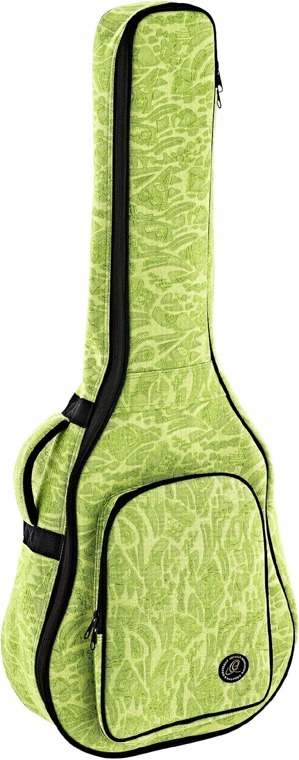 ORTEGA Dreadnought Gigbag - Green Jeans Style - 10mm Polsterung (OGBAC-DN-GRJ), Green Jeans
