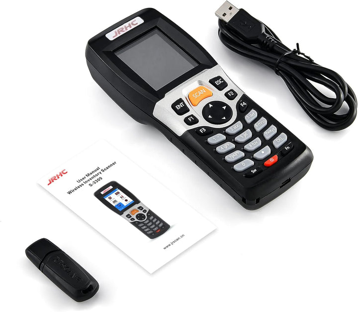 JRHC 1D Barcode Scanner Inventarscanner und Sammler, kabelloser 2.4G Barcode-Scanner zum Scannen von