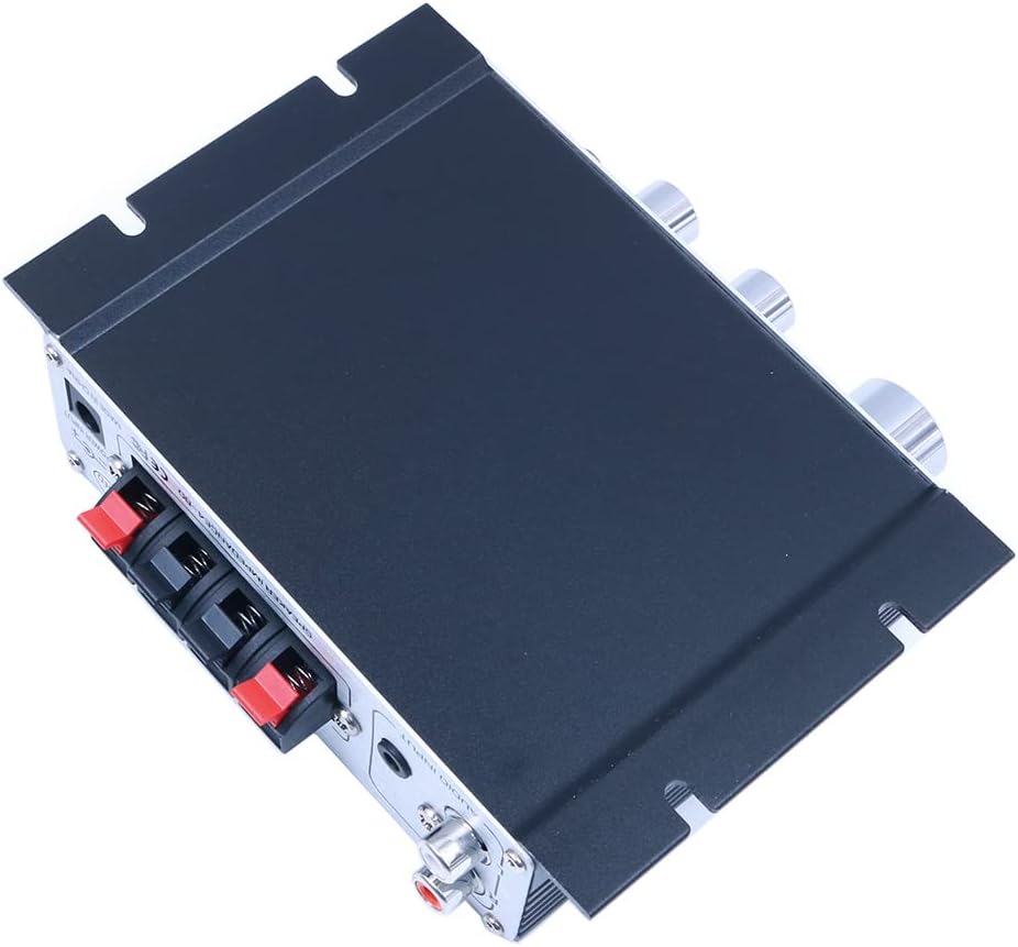 DollaTek LP-2020A Auto/Haushalt HiFi Verstärker Audio mit 3A Netzteil Kompatibel mit Computer, Handy