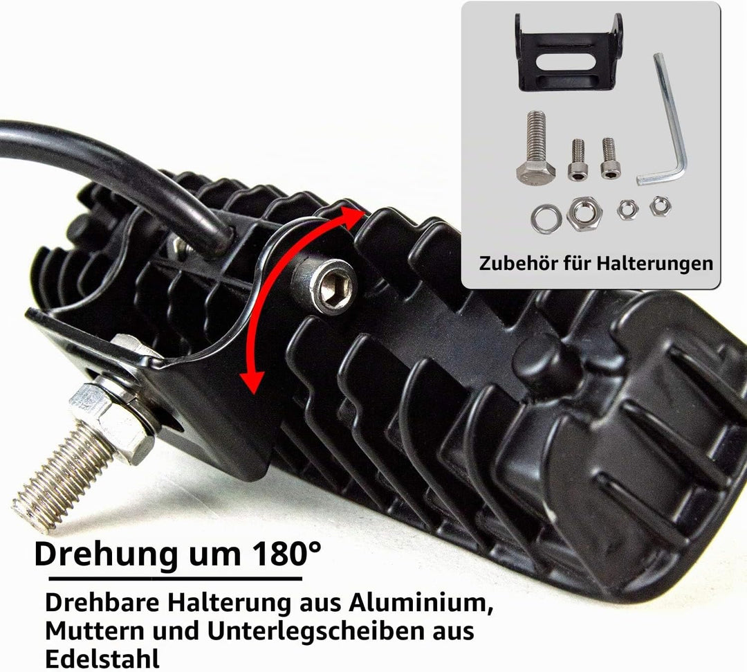 Willpower 10PCS Mini Led Arbeitsscheinwerfer Bar 6 Zoll 18W LED Scheinwerfer 12V 24V Spot Zusatzsche