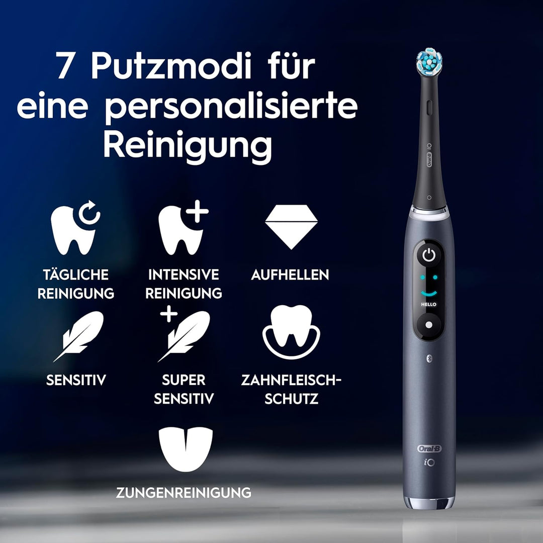 Oral-B iO Series 9 Plus Edition Elektrische Zahnbürste/Electric Toothbrush, PLUS 3 Aufsteckbürsten,