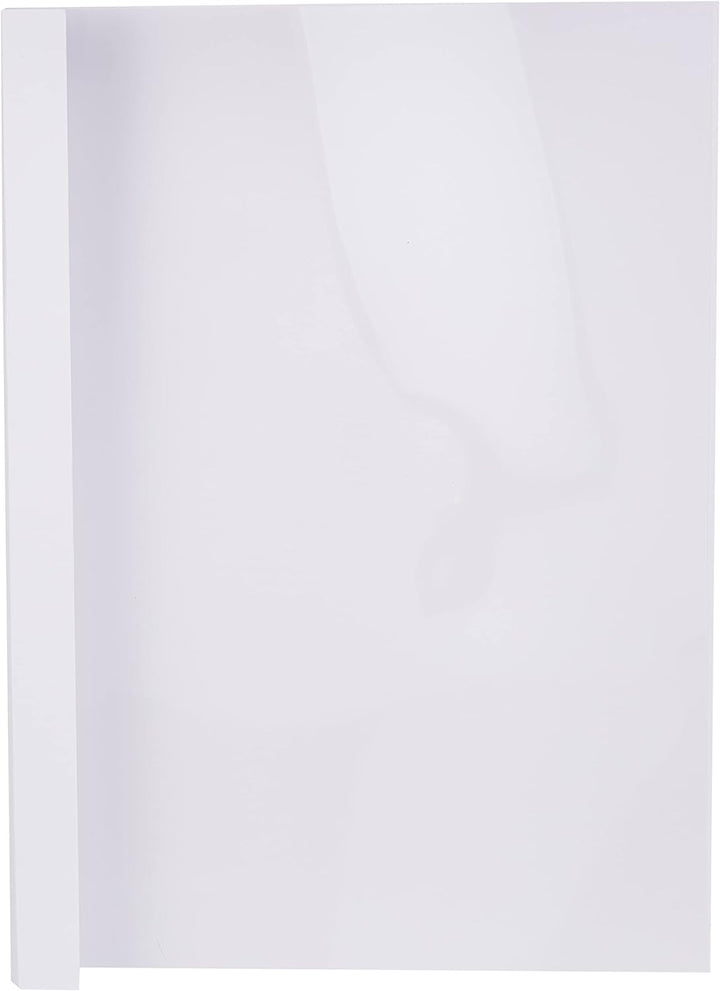 Fellowes Thermobindemappen Standard, 150 Mikron Vorderseite (PVC) / 200g/m² Rücken (glänzend), weiss