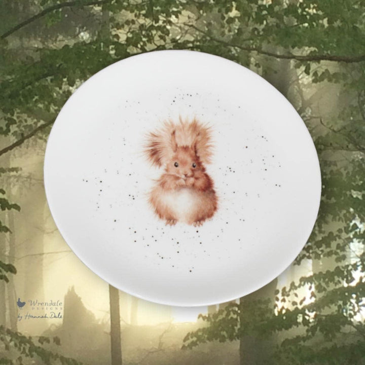 Wrendale Designs Porzellan-Kuchenteller Eichhörnchen ca. 20,5 cm D Frühstück Kaffee Kuchen Nachtisch