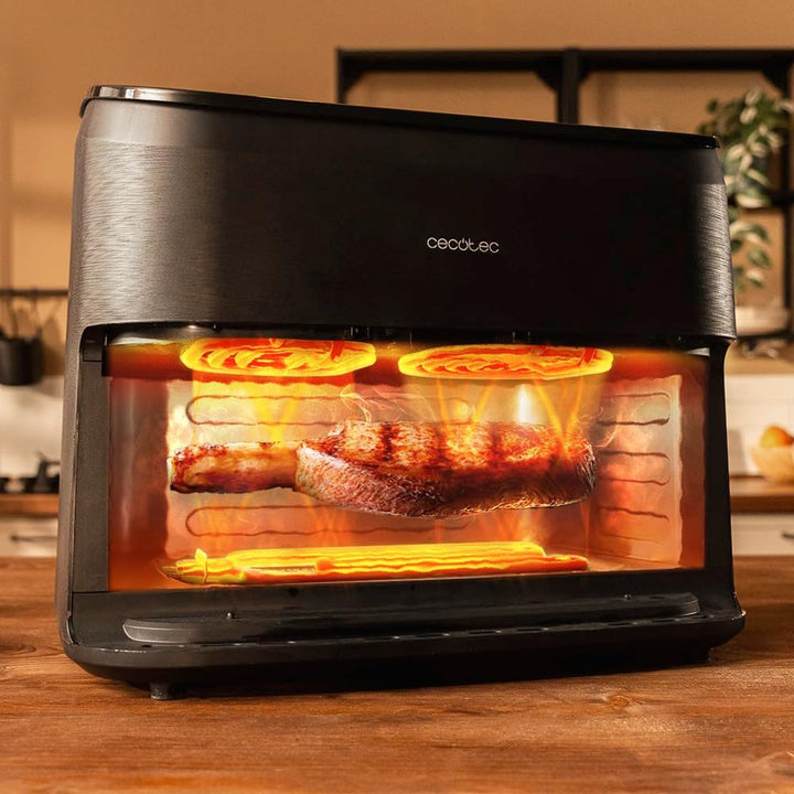 Cecotec Heissluftfritteuse Cecofry&Grill Smokin' 11000 Plus. 2900 W, 11 L, Integrierter Smoker, Trip