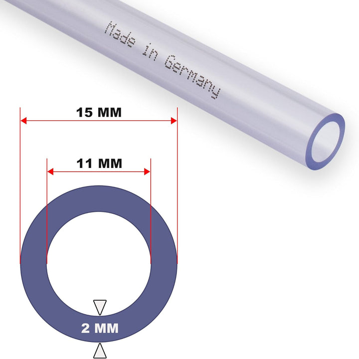 PVC Schlauch Klar Transparent Aquariumschlauch Luftschlauch Wasserschlauch Lebensmittelschlauch - Ma