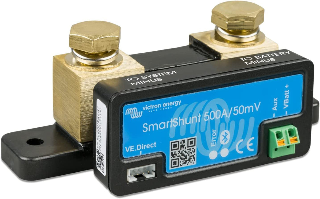 Victron Energy SmartShunt 500 Amp Batteriewächter (Bluetooth) (Packung mit 2) 500A (Packung mit 2),