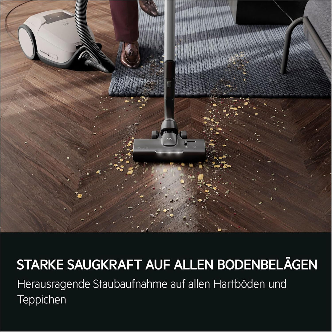 AEG Ultimate 8000 Staubsauger mit Beutel, Testsieger der Stiftung Warentest, hohe Saugleistung, Auto