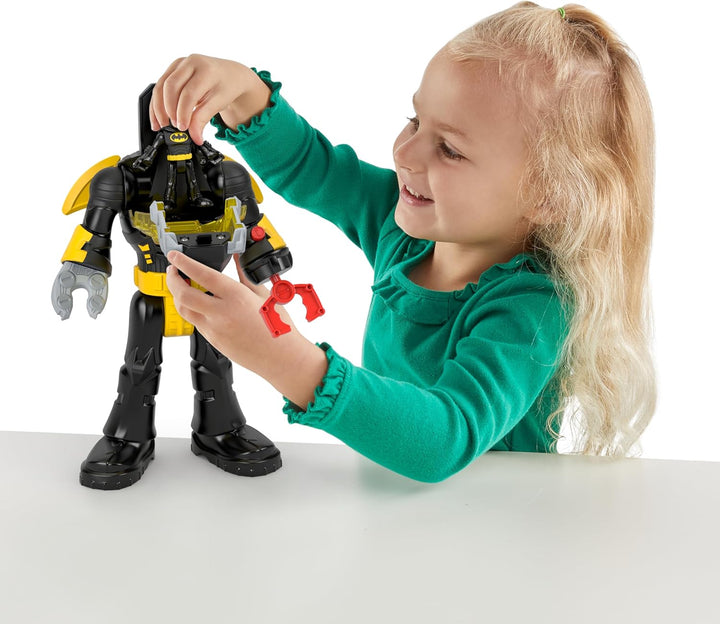 Fisher-Price Imaginext DC Super Friends einsetzbarer Batman mit Exo-Anzug als ca. 30 cm grosser Rob