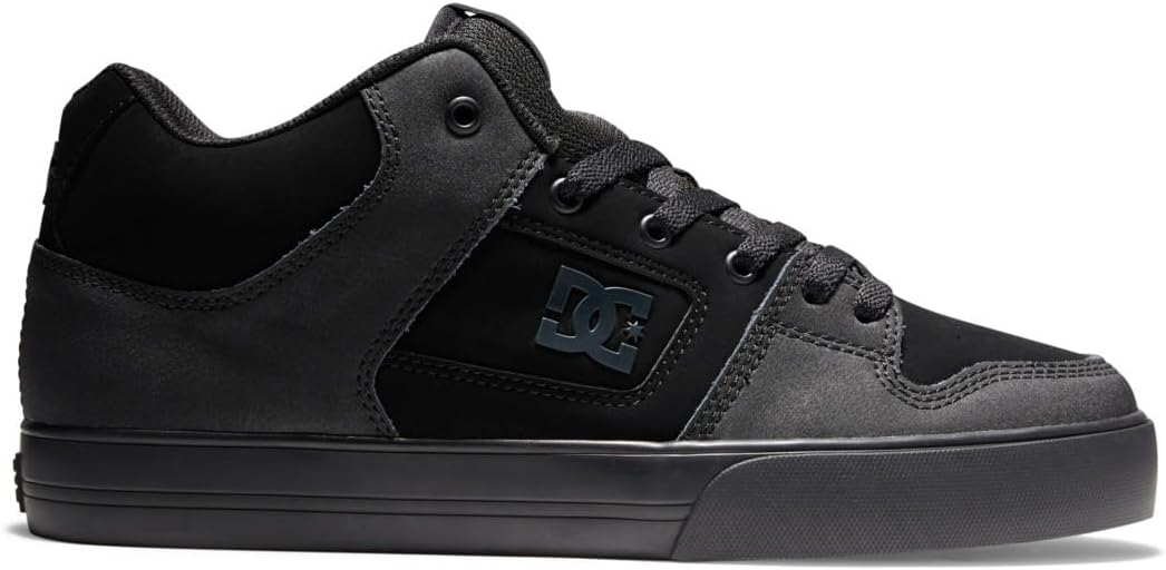 DC Shoes Herren PureSneaker 44.5 EU Black Black Gum, 44.5 EU Black Black Gum