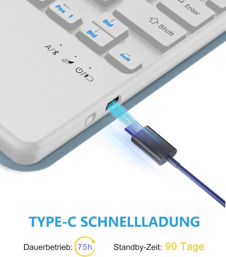 Für Idea Tab Pro Gen 2 13" Tastaturhülle mit Touchpad QWERTZ | Für Lenovo Idea Tab Pro Gen 2 Tastatu