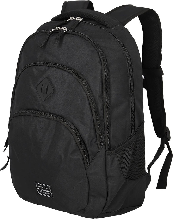 Travelite Handgepäck Rucksack, Laptop Rucksack 15,6 Zoll, BASICS, Daypack, Tagesrucksack mit vielen